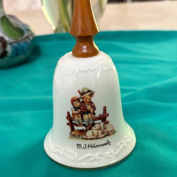 M.J. Hummel Vintage Decorative Bell with Wooden Handle - Picture 7 of 7